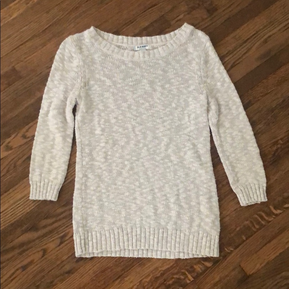 Grey Cropped Old Navy Sweater